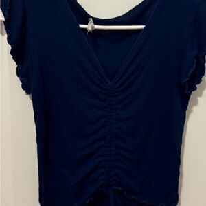 Chic Deep Blue Women's Blouse